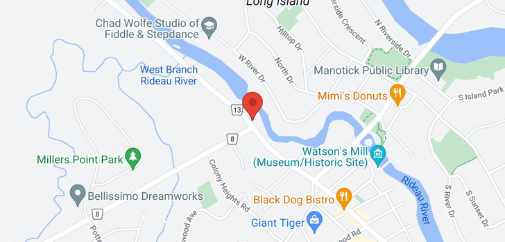 map of 4395 RIDEAU VALLEY DRIVE N